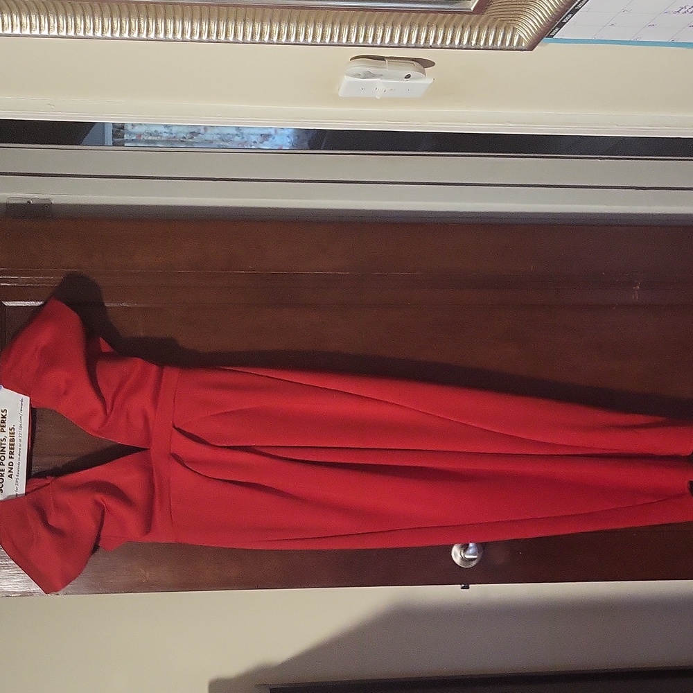 Deep V Cut Sexy Red Dress